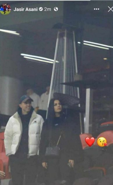 Jasir Asani with his girlfriend.